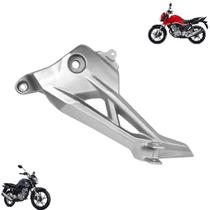 Suporte Pedaleira Bacalhau Direito Titan Fan 160 Prata - MMB