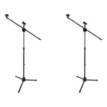 Suporte Pedestal Com Cachimbo + Clipe Para Microfones Girafa Suporte Pedestal Com Cachimbo + Clipe Para Microfones Girafa