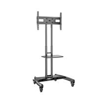 Suporte Pedestal com Regulagem de Altura, Rodízios e Bandeja de Apoio 32 à 86 Polegadas - ELG A06V6_PRO