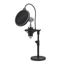 Suporte Pedestal de Mesa Tripé P/ Microfones de mão e Condensadores BM800 SF-920 SF-666 - S.A Music