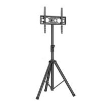 Suporte Pedestal de TV Preto 26 a 55 Pol. Tripé C/ Ajuste e Inclinação PED 2655 Multivisão