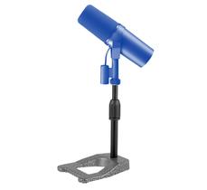 Suporte/Pedestal Reto c/ Base Ferro p/ Microfone Condensador Podcast SM7B,MV7,Behringer C1,AKG