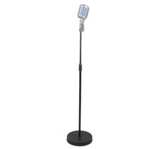 Suporte/Pedestal Reto C/Base Redonda P/Microfone Condensador