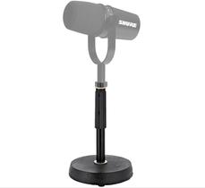 Suporte/Pedestal Reto c/ Base Redonda p/ Microfone Condensador Podcast Shure SM7B,MV7,Behringer C1 Suporte/Pedestal Reto c/ Base Redonda p/ Microfone Condensador Podcast Shure SM7B,MV7,Behringer C1