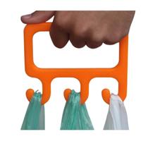 Suporte Pegador de Sacolas Resistente, Prático e Utilitário com 3 Ganchos