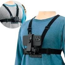 Suporte Peito Para Celular Câmera Cinturao Seguro