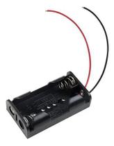 Suporte Pilha 2 AA Em Série - Preto