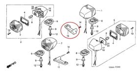 Suporte Pisca Traseiro Direito Honda Nxr 125 Bros Até 2008 Suporte Pisca Traseiro Direito Honda Nxr 125 Bros Até 2008