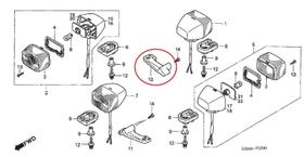 Suporte Pisca Traseiro Direito Honda Nxr 125 Bros Até 2008 Suporte Pisca Traseiro Direito Honda Nxr 125 Bros Até 2008