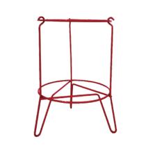 Suporte Piso Extintor Chão/Solo Pó 8/12 kg, Água 10L e CO2 4/6 kg Vermelho Aramado - Resil