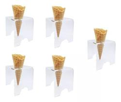 Suporte Pizza Cone Casquinha Cascão Temaki Sorvete 05 Und