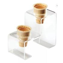 Suporte Pizza Cone Temaki Sorvete Doce Batata Degrau 2 Furos