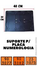 Suporte Placa Carga Perigosa Numerologia 30X40 Plástico - Sinalizando