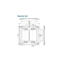 Suporte Plastico 4x4 Compose WEG Suporte Plastico 4x4 Compose WEG