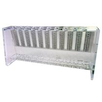 Suporte Plástico Acrílico Com Capacidade Para 10 Tubos Vhs Suporte Plástico Acrílico Com Capacidade Para 10 Tubos Vhs