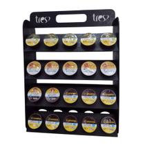 Suporte Porta 40 Cápsulas De Café 3 Corações Recepção Cozinha Cor Preto Suporte Porta 40 Cápsulas De Café 3 Corações Recepção Cozinha Cor Preto