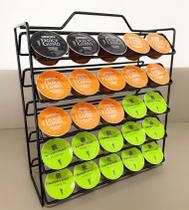 Suporte Porta 50 Cápsulas Café Dolce Gusto Organizador Preto