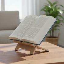 Suporte porta bíblia livro madeira mdf cru 10mm espirito santo