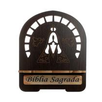 Suporte Porta Bíblia Nossa Senhora Aparecida Gravado