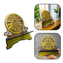 Suporte Porta Bíblia Nossa Senhora Aparecida Madeira