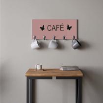 Suporte Porta Canecas e Xícaras MDF Rose Café P11I Verde Militar - Ahazzo Móveis