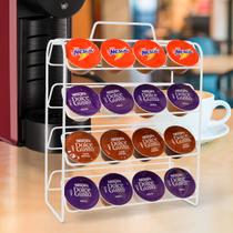 Suporte Porta Capsulas Dolce Gusto 32 Capsulas Cantinho do Café Expresso Preto Móveis Bonatto