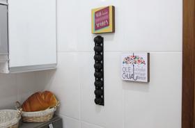 Suporte Porta Cápsulas Dolce Gusto Para Parede - 8 Capsulas - Cor Preto