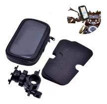Suporte Porta Celular Guidão Bike Moto Case Impermeável 360