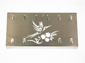 Suporte Porta Chaves de Parede Inox Escovado - Beija Flor Suporte Porta Chaves de Parede Inox Escovado - Beija Flor