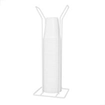 Suporte Porta Copos Descartáveis Café 200ml Branco