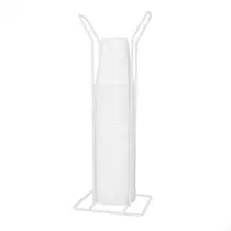 Suporte Porta Copos Descartáveis Café 200ml Branco