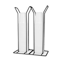 SUPORTE PORTA COPOS DESCARTÁVEIS DUPLO 200ml - PRETO