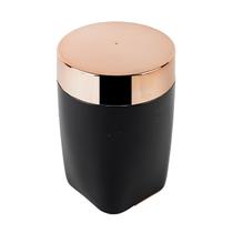 Suporte Porta Cotonete Algodão Organizador Pia Banheiro Preto Rose Gold - 2703PTR Future