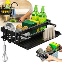 Suporte Porta Detergente Esponja Cozinha Banheiro Pano Sabão Pia Linha Premium