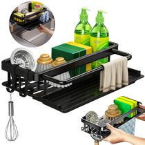 Suporte Porta Detergente Esponja Cozinha Banheiro Pano Sabão Pia Linha Premium