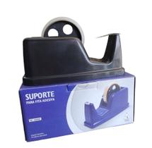 Suporte/Porta Durex Grande Com Dois Adaptadores Fita Adesiva