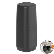 Suporte Porta Escova de Dente Com Tampa Banheiro Preto - Aura PEA400PTF Ou Suporte Porta Escova de Dente Com Tampa Banheiro Preto - Aura PEA400PTF Ou