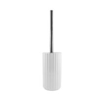 Suporte Porta Escova Sanitária Vaso Privada Limpeza Banheiro Groove Cromado - SS 735 Ou