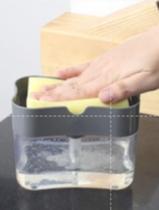 Suporte Porta Esponja Dispenser Sabão e Detergente 2x1 Organize e Facilite Sua Cozinha