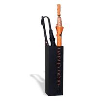 Suporte Porta Guarda Chuva Em Chapa De Aço Cor Preta 50x16cm