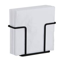 Suporte Porta Guardanapos De Mesa Aço Preto Fosco