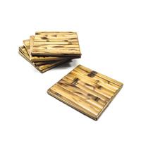 Suporte Porta Jarras de Bambu Natural 15x15cm Lemis