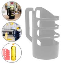 Suporte Porta Lata Garrafa Óleo De Cozinha Cor Branca