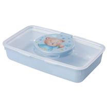 Suporte Porta Lenço Urso Azul Umedecido Para Banheiro Berço Organizador de Lenços Suporte Porta Lenço Urso Azul Umedecido Para Banheiro Berço Organizador de Lenços