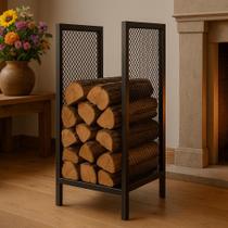Suporte Porta Lenha Metal 40x75cm - Vertical Organizador