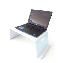 Suporte Porta Notebook/PC - Café Cama/Sofá - Alumínio Branco Suporte Porta Notebook/PC - Café Cama/Sofá - Alumínio Branco