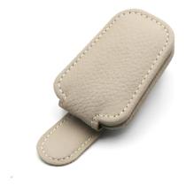 Suporte Porta Óculos para Carro Veicular Clip em Couro PU