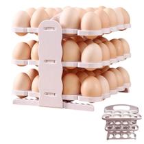 Suporte Porta Ovos 60 Ovos Organizador 3 Andares Geladeira Guarda Ovo Mesa Bancada Cozinha Armario Dobravel Resistente Armazenamento Suporte Porta Ovos 60 Ovos Organizador 3 Andares Geladeira Guarda Ovo Mesa Bancada Cozinha Armario Dobravel Resistente Armazenamento