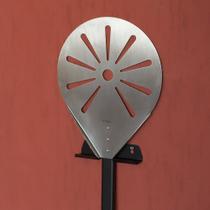 Suporte Porta Pá de Pizza - Parede - Aço - Preto