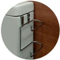 Suporte Porta Papel Higiênico Caixa Descarga Acoplada Duplo Cromado Suporte Porta Papel Higiênico Caixa Descarga Acoplada Duplo Cromado